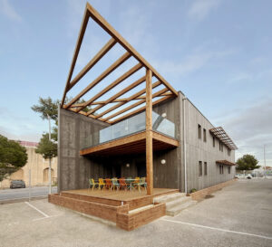 Construction d&rsquo;un immeuble de bureaux en ossature bois